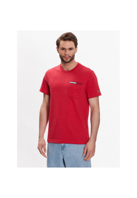 Tommy Jeans Тишърт Essential DM0DM13063 Червен Regular Fit - Pepit.bg