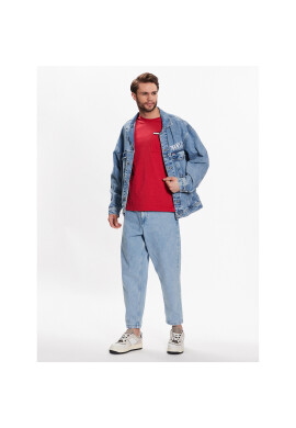 Tommy Jeans Тишърт Essential DM0DM13063 Червен Regular Fit - Pepit.bg