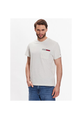Tommy Jeans Тишърт Essential DM0DM13063 Екрю Regular Fit - Pepit.bg