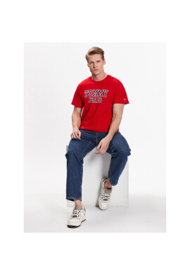 Tommy Jeans Тишърт Essential DM0DM16405 Червен Regular Fit - Pepit.bg