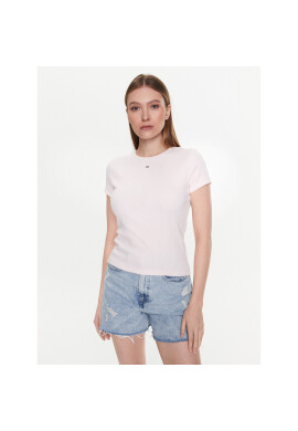 Tommy Jeans Тишърт Essential DW0DW14876 Розов Slim Fit - Pepit.bg