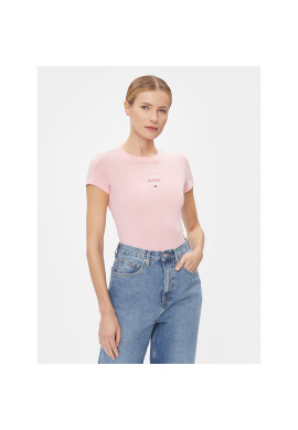 Tommy Jeans Тишърт Essential DW0DW17357 Розов Slim Fit - Pepit.bg