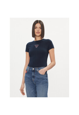 Tommy Jeans Тишърт Essential DW0DW17357 Тъмносин Slim Fit - Pepit.bg