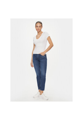 Tommy Jeans Тишърт Essential DW0DW17385 Бял Slim Fit - Pepit.bg