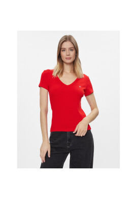 Tommy Jeans Тишърт Essential DW0DW17385 Червен Slim Fit - Pepit.bg