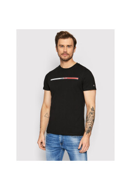 Tommy Jeans Тишърт Essential Flag DM0DM13509 Черен Regular Fit - Pepit.bg