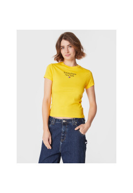 Tommy Jeans Тишърт Essential Logo DW0DW14899 Жълт Regular Fit - Pepit.bg