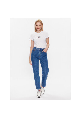 Tommy Jeans Тишърт Essential Logo DW0DW15441 Бял Regular Fit - Pepit.bg