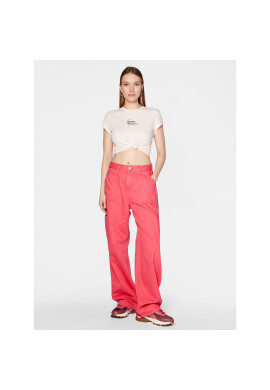 Tommy Jeans Тишърт Essential Logo DW0DW15441 Розов Regular Fit - Pepit.bg