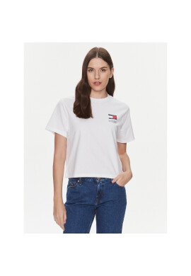 Tommy Jeans Тишърт Graphic DW0DW17365 Бял Boxy Fit - Pepit.bg