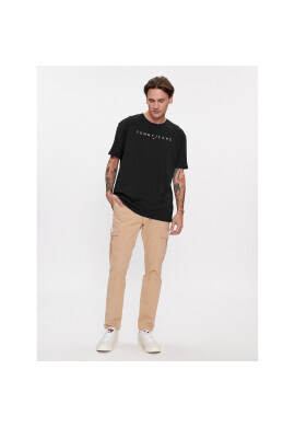 Tommy Jeans Тишърт Linear Logo DM0DM17993 Черен Regular Fit - Pepit.bg