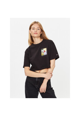 Tommy Jeans Тишърт Luxe DW0DW16157 Черен Oversize - Pepit.bg
