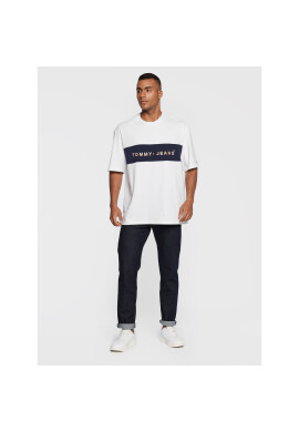 Tommy Jeans Тишърт Printed Archive DM0DM14016 Бял Regular Fit - Pepit.bg
