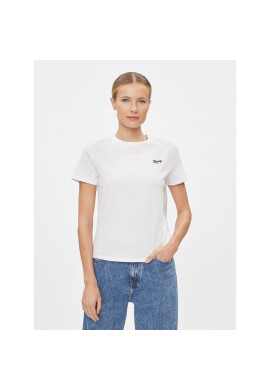 Tommy Jeans Тишърт Script DW0DW17367 Бял Regular Fit - Pepit.bg