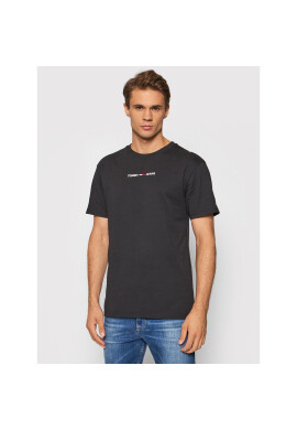 Tommy Jeans Тишърт Small Text DM0DM09701 Черен Regular Fit - Pepit.bg