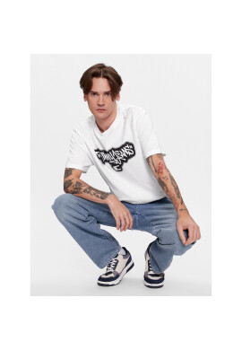 Tommy Jeans Тишърт Spray DM0DM18272 Бял Regular Fit - Pepit.bg