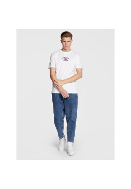Tommy Jeans Тишърт Timeless DM0DM14988 Бял Regular Fit - Pepit.bg