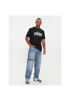 Tommy Jeans Тишърт Varsity DM0DM18287 Черен Regular Fit - Pepit.bg