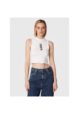 Tommy Jeans топ Archive DW0DW14377 Бял Slim Fit - Pepit.bg