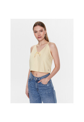 Tommy Jeans топ DW0DW15200 Жълт Regular Fit - Pepit.bg