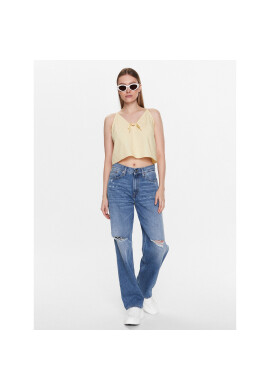 Tommy Jeans топ DW0DW15200 Жълт Regular Fit - Pepit.bg
