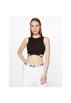Tommy Jeans топ DW0DW15662 Черен Slim Fit - Pepit.bg