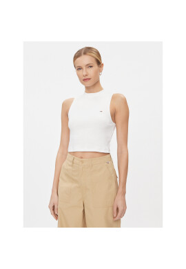 Tommy Jeans топ DW0DW17533 Бял Regular Fit - Pepit.bg