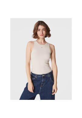 Tommy Jeans топ Essential DW0DW14875 Бежов Slim Fit - Pepit.bg