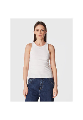 Tommy Jeans топ Essential DW0DW14875 Бял Regular Fit - Pepit.bg