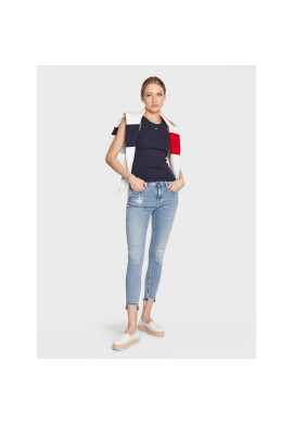Tommy Jeans топ Essential DW0DW14875 Тъмносин Regular Fit - Pepit.bg