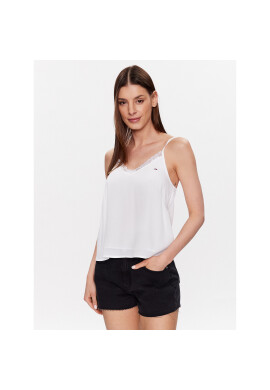 Tommy Jeans топ Essential DW0DW15198 Бял Regular Fit - Pepit.bg