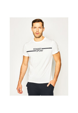 Tommy Sport Тишърт Core Chest Graphic S20S200444 Бял Regular Fit - Pepit.bg