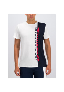 Tommy Sport Тишърт Graphic Logo S20S200192 Бял Regular Fit - Pepit.bg