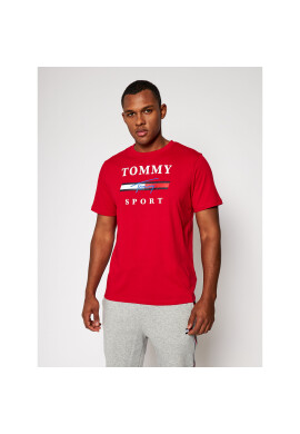 Tommy Sport Тишърт Graphic Tee S20S200586 Червен Regular Fit - Pepit.bg