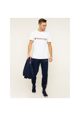 Tommy Sport Тишърт Logo Driver S20S200486 Бял Regular Fit - Pepit.bg