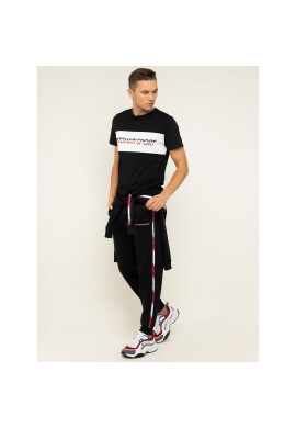 Tommy Sport Тишърт Logo Driver S20S200486 Черен Regular Fit - Pepit.bg