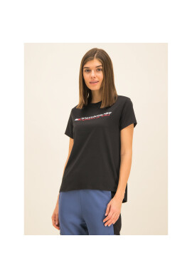 Tommy Sport Тишърт Logo S10S100061 Черен Regular Fit - Pepit.bg