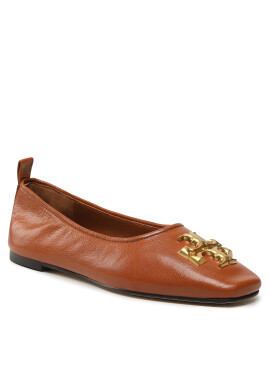 Tory Burch Балеринки Eleanor Ballet 141296 Кафяв - Pepit.bg