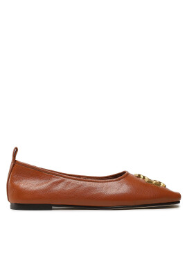 Tory Burch Балеринки Eleanor Ballet 141296 Кафяв - Pepit.bg