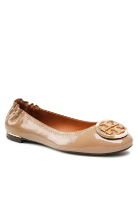 Tory Burch Балеринки Multi Logo Ballet 85562 Бежов - Pepit.bg