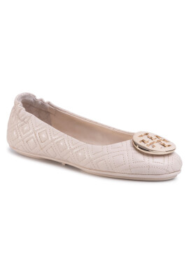 Tory Burch Балеринки Quilted Minnie 50736 Бежов - Pepit.bg