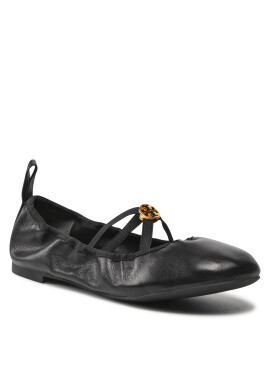 Tory Burch Балеринки Soft Scrunch Ballet 88884 Черен - Pepit.bg