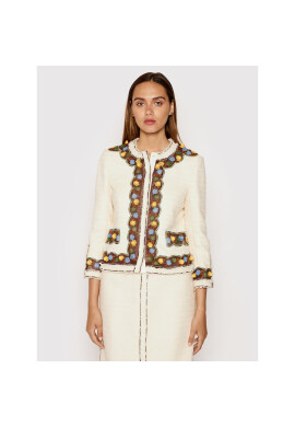 Tory Burch Блейзър Tweed 83581 Бежов Regular Fit - Pepit.bg