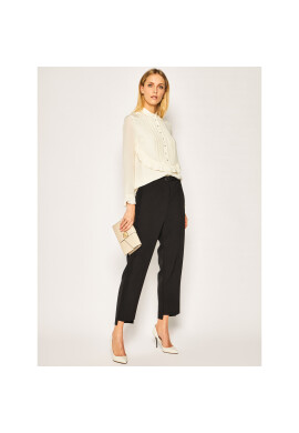 Tory Burch Блуза Ruffle 59752 Бежов Slim Fit - Pepit.bg