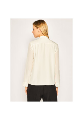 Tory Burch Блуза Ruffle 59752 Бежов Slim Fit - Pepit.bg