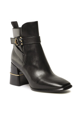 Tory Burch Боти Multi Logo Buckle Boot 143326 Черен - Pepit.bg