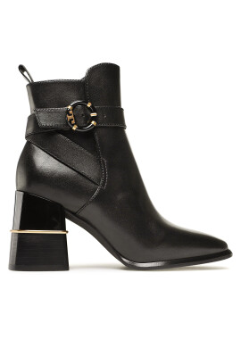 Tory Burch Боти Multi Logo Buckle Boot 143326 Черен - Pepit.bg