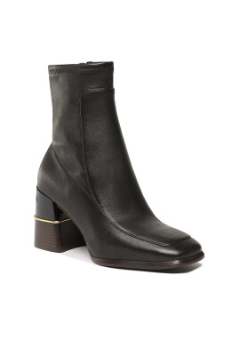 Tory Burch Боти Multi Logo Strech Boot 142203 Черен - Pepit.bg