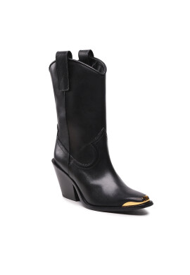 Tory Burch Боти Western Mid Boot 75mm 145857 Черен - Pepit.bg