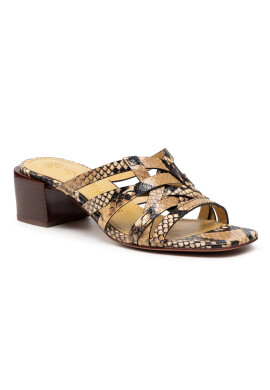 Tory Burch Чехли Basketweave Block Heel 82834 Бежов - Pepit.bg